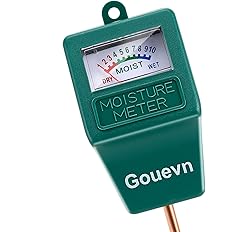 Gouevn Soil Moisture Meter, Plant Moisture Meter Indoor & Outdoor, Hygrometer Moisture Sensor Soil Test Kit Plant Water Meter