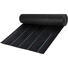 VEVOR Driveway Fabric, Heavy Duty 6x300ft 3oz Woven Landscape Fabric, Garden Weed Barrier Fabric, Weed Control Fabric, Geotex