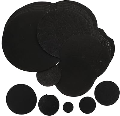 DOITOOL 100pcs Flowerpot Spacer Planter Non-Woven Plant Pot Pad Round Cushion Fabric Plant Mat Round Fabric Plant Pad Felt Coasters Planter Pad Succulent Plants Non-Woven Fabric Ceramics