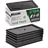 T3-R Sticky Traps for Bugs Extra Large (12 Pack) - Mouse and Insect Glue Boards - Disposable Non-Toxic Glue Traps for Mice an