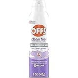 OFF! Clean Feel Insect Repellent Aerosol with 20% Picaridin, Bug Spray with Long Lasting Protection from Mosquitoes, Feels Go