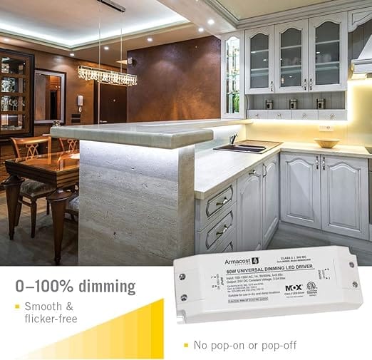 Armacost Lighting 860600 for LED Lighting, with Removable AC Cord, 60 Watt, White - Image 3