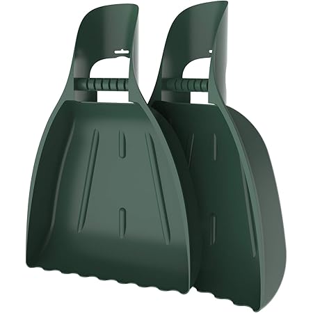 Pure Garden 50-114 Leaf Hand Rake Lightweight, Durable Grabber Tool for Scooping and Picking Up Leaves, Spreading Mulch, Gardening, and Yard Work, Green, Оne Расk