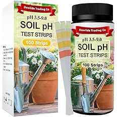 Soil pH Paper Test Kit – 100 Tester Strips (3.5-9 Range) – Use for Testing Garden Home Lawn Grass Vegetable Gardening Dirt Ya