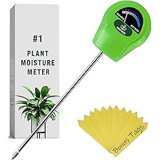 GROWIT Soil Moisture Meter for Plants - Plant Moisture Meter for House Plants | Hydrometer for Plants | Plant Moisture Meter