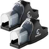 OWLTRA in-/Outdoor Safe Tunnel Snap Mouse Trap 2PCS, Instant Kill Rodent Snap Trap with Clear Tunnel Entry, Touch-Free Releas