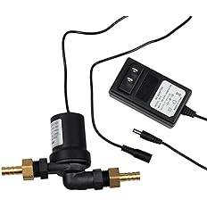 bayite BYT-7A014A DC 12V Solar Hot Water Heater Circulation Pump with DC Power Supply Adapter Low Noise 3M Head 8LPM 2.1GPM