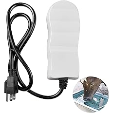 Wedigout 250Watt Submersible Water Heater, Utility De-Icer for Farm Livestock in Winter, Cuboid Aluminum De-Icer for Multiple