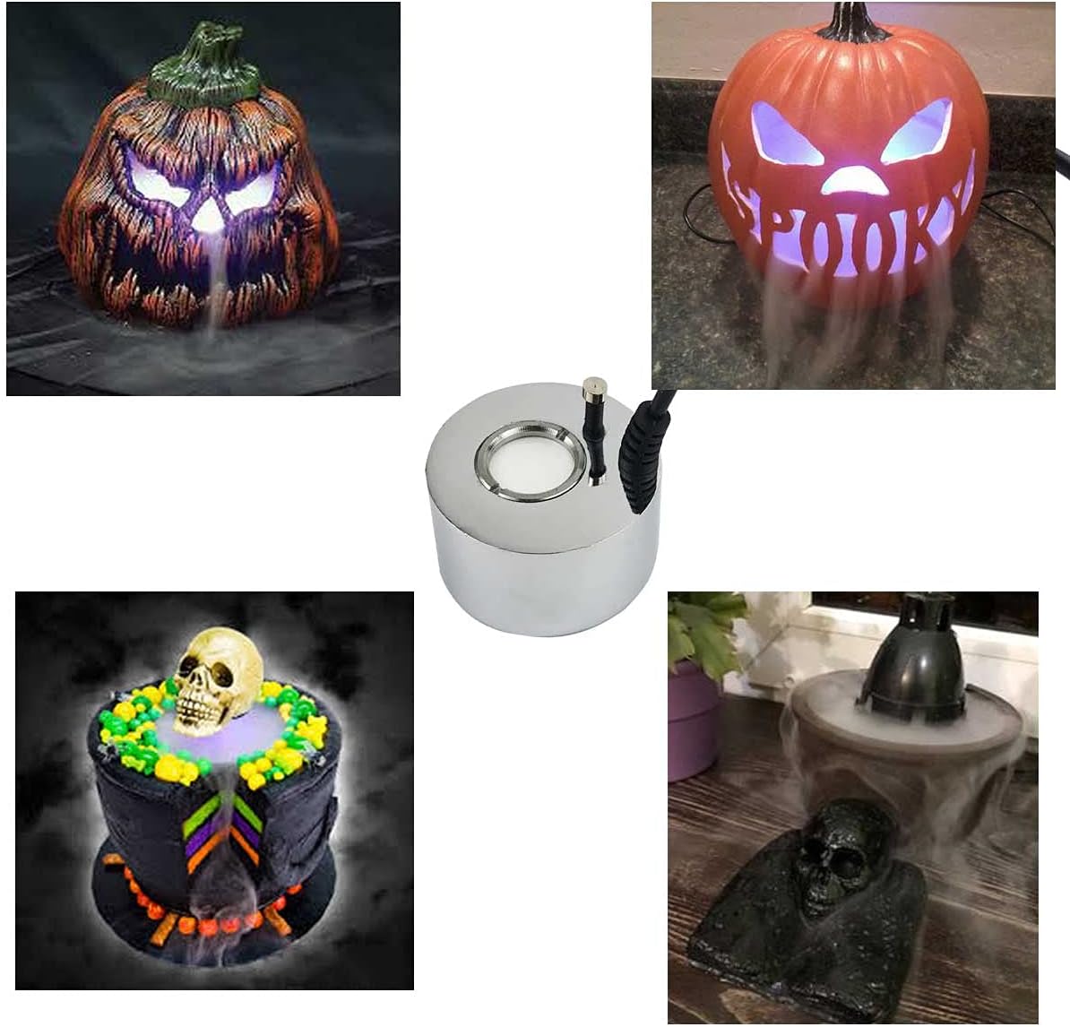 Ultrasonic Mist Maker Fogger, Halloween Mist Maker for Water Fountain Pond Fogger Halloween Party and Rockery Fish Tank Vase Birdbath Deco - Image 2