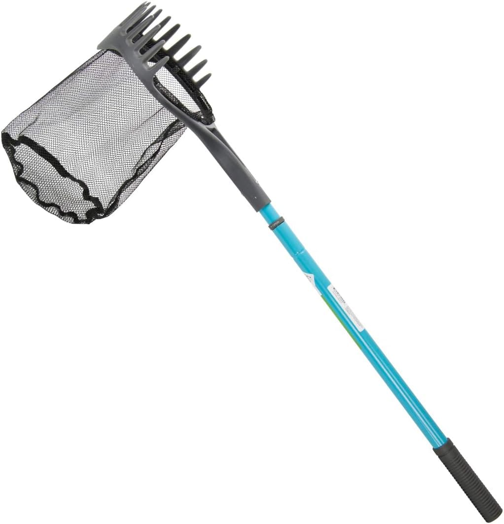 Aquascape 74004 Pond Shark Net Skimming, Maintenance and Water Garden Tool, Blue 60-inch & Summit 130 Clear-Water Barley Straw Bales, 2-Pack - Image 2