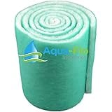 Aqua-Flo 12" Pond & Aquarium Filter Media, 72" (6 Feet) Long x 1" Thick (Green/White)
