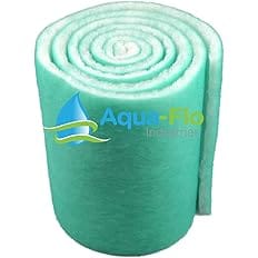 Aqua-Flo 12" Pond & Aquarium Filter Media, 72" (6 Feet) Long x 1" Thick (Green/White)