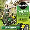 Miracle-Gro Large Dual Chamber Compost Tumbler – Easy-Turn, Fast-Working System – All-Season, Heavy-Duty, High Volume Composter with 2 Sliding Doors - (2 – 27.7gallon /105 Liter), Black - Image 2