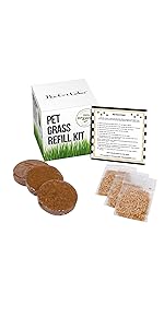 Cat grass refill kit organic