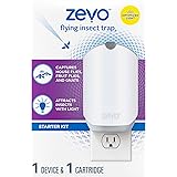 Zevo Flying Insect Trap, Fly Trap Captures Houseflies, Fruit Flies, and Gnats (1 Plug-in Base + 1 Cartridge)