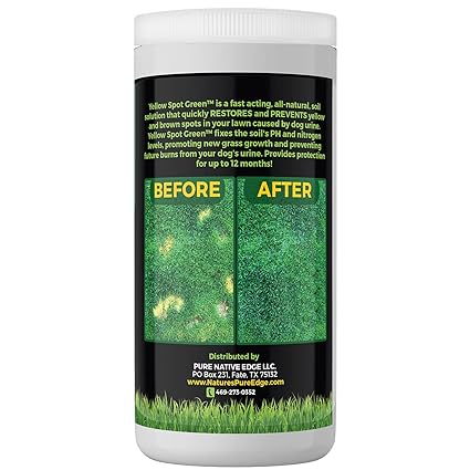 Yellow Spot Green™ Cures Urine Burns and Prevents Yellow Spots in Your Yard. Dog Urine Neutralizer for Lawns. Repair and Protect Grass from Dog Pee. Easy to Use Granules. Large 32 Ounce. - Image 2