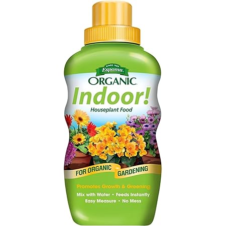 Espoma Organic 8 Ounce Concentrated Indoor! Plant Food - Indoor Plant Fertilizer for Large & Small Plants Like Pothos, Fiddle Leaf Fig, Monstera, Snake & Palms