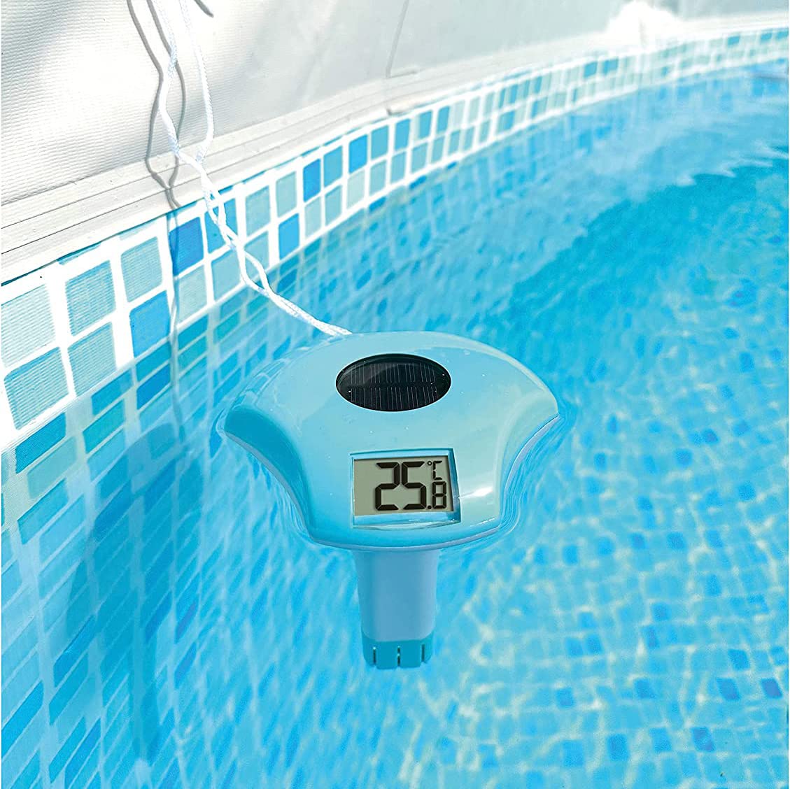 RINMEE Solar Digital Pool Thermometer Floating, Large Easy-to-Read Screen Display and Bold Numbers, High Accuracy and Wide Measuring Range for Swimming Pool, Spa, Hot Tub, Ice Bath, Fish Pond - Image 2
