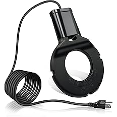 Tiflev 500W Utility De-Icer Submergible Cast Aluminum Chicken Water Heater for Livestock Tank Heater Winter Bird Bath Heater