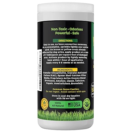 Yellow Spot Green™ Cures Urine Burns and Prevents Yellow Spots in Your Yard. Dog Urine Neutralizer for Lawns. Repair and Protect Grass from Dog Pee. Easy to Use Granules. Large 32 Ounce. - Image 3