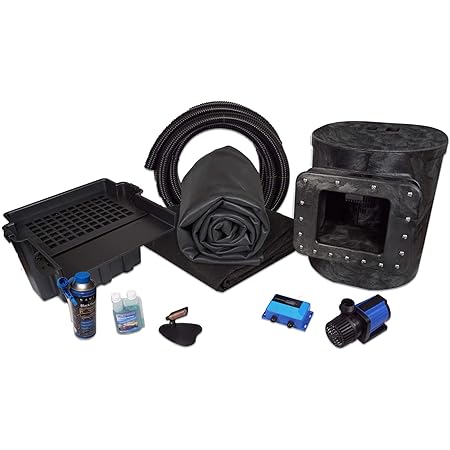 Simply Ponds 3000 Complete Water Garden and Pond Kit with 10 Foot x 10 Foot EPDM Rubber Liner - SAN3