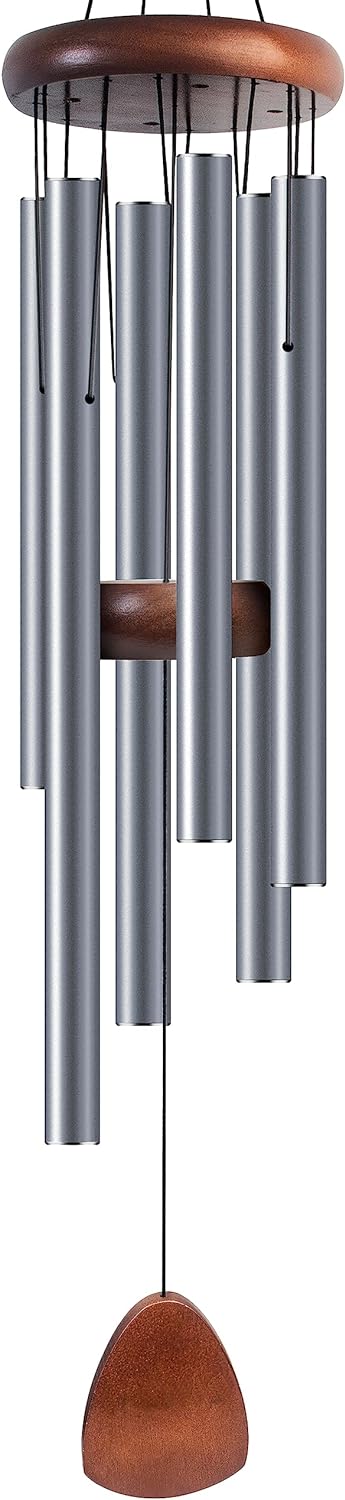Large Aluminium Wind Chimes 37" Inches to Create a Zen Atmosphere for Outdoor, Garden, Patio Decoration with Wind Catcher, Classic Black, Suitable as A Gift for Unisex - Image 7