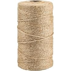 KINGLAKE Natural Jute Twine String 328 Feet Best Arts Crafts Gift Wrapping Twine Christmas Twine Durable Packing String