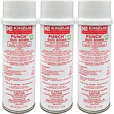 Punch Bug Bomb (3-Pack) | 100% Kills Mosquitoes, Cockroaches, Fleas, Ants, Houseflies & More | Commercial-Grade Fogger | Easy