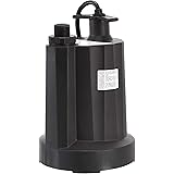 AmazonCommercial 1/4 HP Thermoplastic Submersible Utility Pump, Black