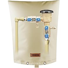 TOHONFOO Backflow Preventer Pipe Insulation Cover (5°F) - Irrigation Sprinkler Valve Insulated Pouch - Water Well Pump Cover