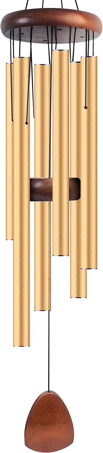Large Aluminium Wind Chimes 37" Inches to Create a Zen Atmosphere for Outdoor, Garden, Patio Decoration with Wind Catcher, Classic Black, Suitable as A Gift for Unisex - Image 5