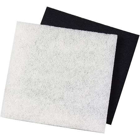 Pondmaster Danner 12202 Carbon and Coarse Pad Replacement Filter, Black, 12"x 12"
