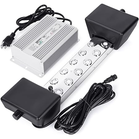 CEED4U Ultrasonic Fogger, 12 Head Ultrasonic Mist Maker, 9000ml/H 400W Mist Maker Fogger with Buoy IP67 Waterproof Power Supply, Perfect for Pond Garden Lawn Rockery Greenhouse Halloween Decoration