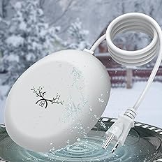 Kesfitt Bird Bath Heater for Outdoors in Winter, 70W Birdbath Deicer with Thermostatically Controlled & Auto Shut Off, Full-C