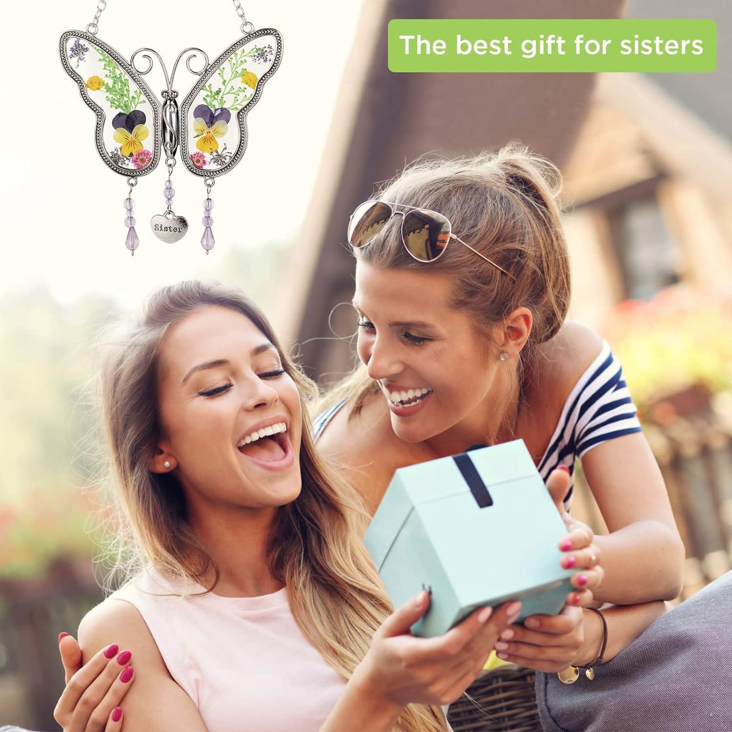 Campanilla de viento solar de colibrí al aire libre, regalo para papá, mamá, abuela, esposa, hija, hermana, tía, abuela, mujeres, decoración al aire libre para patio, jardinería - Image 26