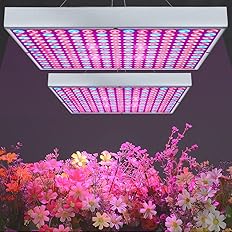 i-Venoya LED Grow Light for Indoor Plants Growing Lamp 225 LEDs UV IR Red Blue Full Spectrum 75W LED Plant Lights Bulb Panel