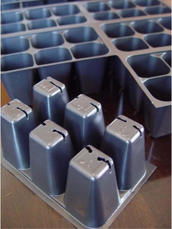 Seedling Starter Trays, 720 Cells: (120 Trays; 6-Cells Per Tray), Plus 5 Plant Labels - Image 2