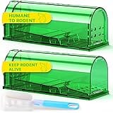 Mouse Traps, Humane Mouse Trap, Easy to Set, Mouse Catcher Quick Effective Reusable and Safe for Families -2 Pack