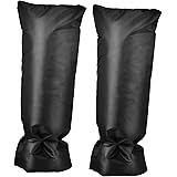 RUNROTOO 2 Pcs Protective Cover Garden Freeze Protection Cover Outdoor Jacket Hose Bib Protector Outside Tap Cover Faucet Cov