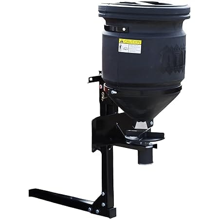 Buyers Products UTVS16 UTV All Purpose Broadcast Spreader, Great for All-Seasons Hunting Deer Feeder, Seed, Fertilizer, Rock Salt and More, 150 lb. Capacity with Lid, Black