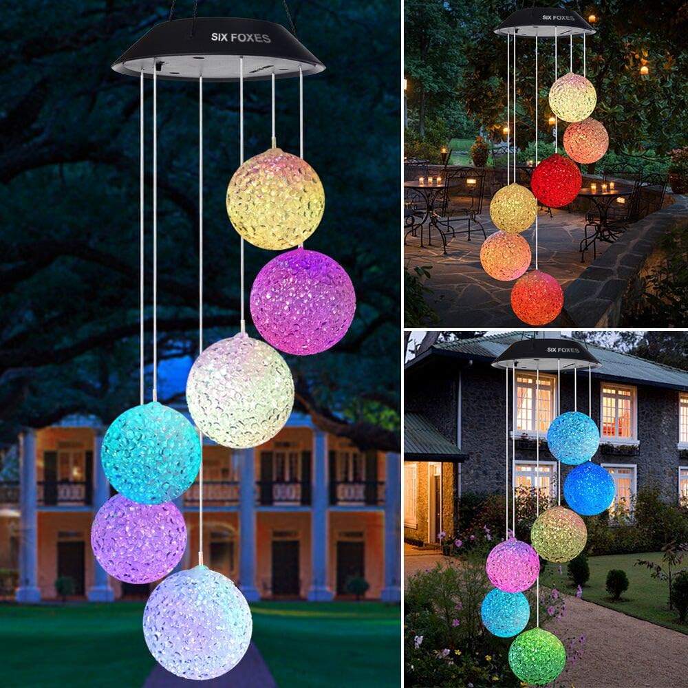 Campanilla de viento solar de colibrí al aire libre, regalo para papá, mamá, abuela, esposa, hija, hermana, tía, abuela, mujeres, decoración al aire libre para patio, jardinería - Image 33