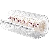 Amazon Basics Matte Finish Tape with Dispenser and Refills, 3/4" x 18 yds, 6 Pack