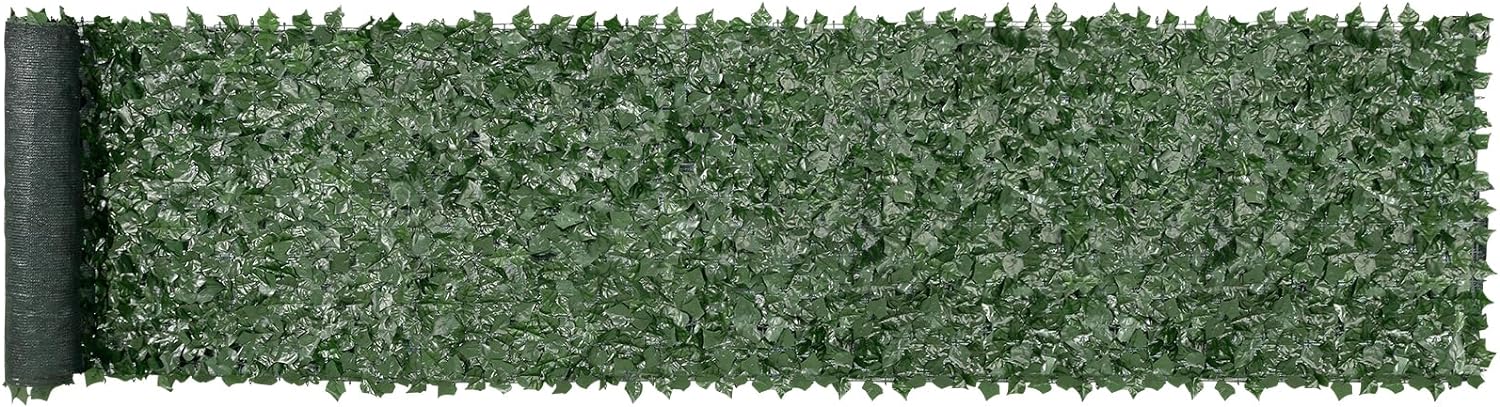 VEVOR Ivy - Valla de privacidad, pantalla de pared verde artificial, valla de hiedra verde con junta reforzada, setos sintéticos para decoración de hojas de vid para jardín, patio, balcón, decoración de patio y patio - Image 5