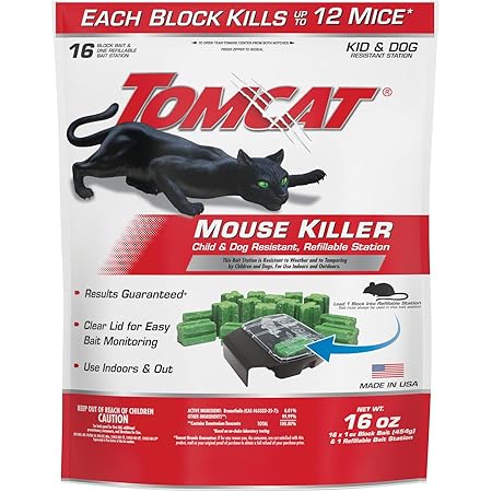 Tomcat Mouse Killer Child and Dog Resistant, Refillable Station