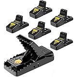 Mouse Trap, Mouse Traps That Work Small Mice Trap Outdoor Indoor Best Snap Traps for Mouse/Mice Safe and Reusable 6 Pack Quic