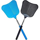 Fly Swatter, Flexible and Durable Telescopic Stainless Steel Retractable Handle ,Manual Fly swatters for Home,Garden,Classroo