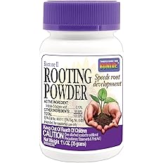 Bonide Bontone II Rooting Powder, 1.25 oz Ready-to-Use Dust for Houseplants and Transplants Speeds Root Development