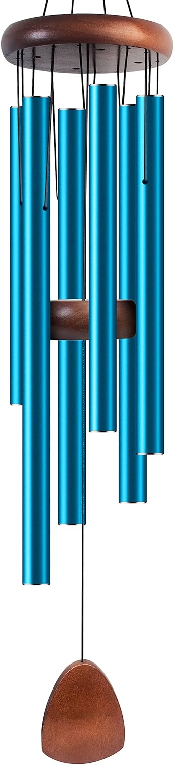 Large Aluminium Wind Chimes 37" Inches to Create a Zen Atmosphere for Outdoor, Garden, Patio Decoration with Wind Catcher, Classic Black, Suitable as A Gift for Unisex - Image 2