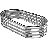 ENJOYBASICS Raised Garden Bed Kit, Galvanized Raised Planter 4x2x1ft Box Outdoor for Vegetables, Large Bottomless Metal Raise