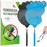 Fly swatter Telescopic, Flexible and Durable Telescopic Stainless Steel Telescopic Handle, Suitable for Home, Classroom and O